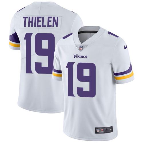 Men 2019 Minnesota Vikings #19 Thielen white Nike Vapor Untouchable Limited NFL Jersey